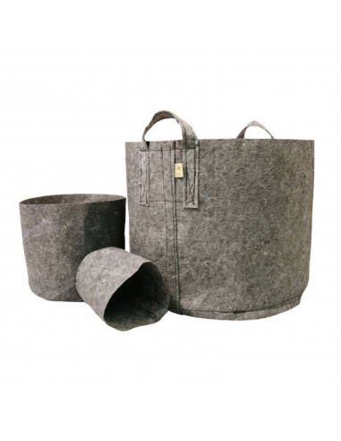 Root Pouch pot grey 250gr/m2 10 st. 45L with handle