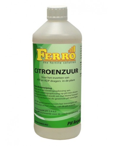 eenvoudig Verscheidenheid complicaties Ferro citroenzuur 1ltr kopen | Online Top Garden